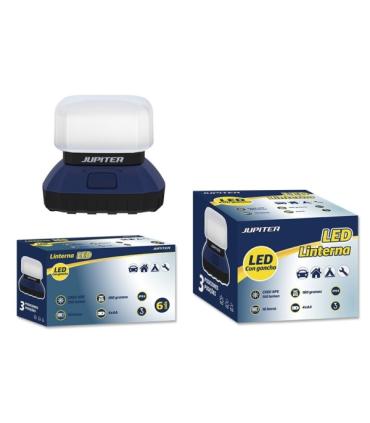 Jupiter Linterna Camping LED CREE-XPE 150lm - 3 Intensidades - Resistencia IPX4 - Funciona con 4 Pilas AA (No Incluidas) - Color