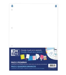 Oxford Complementos Pack 2U Pizarras W&E - Superficie de Escritura Magnetica - Incluye Rotulador y Borrador - Facil de Instalar.