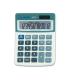 Milan Calculadora de Sobremesa 12 Digitos - 3 Teclas de Memoria - Apagado Automatico - Color Blanco/Azul