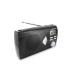 Metronic Radio Portatil AM/FM con Funcion Alarma - Pilas - Color Negro