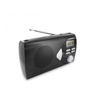 Metronic Radio Portatil AM/FM con Funcion Alarma - Pilas - Color Negro