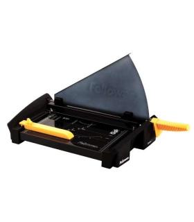 Fellowes Cortadora de Papel con Cuchilla en Acero Inoxidable - Capacidad de Corte 20 Hojas - Guias de Corte con Formatos Din ..