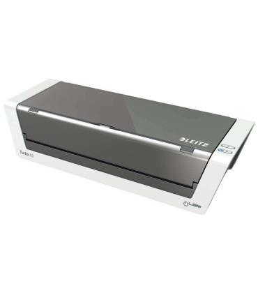 Leitz Plastificadora A3 Ilam Touch 2 Turbo - Sensor Inteligente - Alta Velocidad (1500 Mm/Min) - Blanco Brillante / Antracita