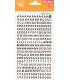 Apli Letras y Numeros Transferibles - 5mm - 339 Caracteres - Negros