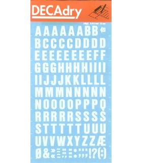 Apli Letras Transferibles Blancas 12mm - Facil Aplicacion - 117 Caracteres - Resistente al Agua - Versatil Blanco