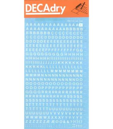 Apli Letras Transferibles Blancas 4mm - Facil Aplicacion - 470 Caracteres - Versatil y Resistente - Blanco