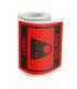 Dohe Rollo de 500 Etiquetas Adhesivas Caution - Heavy - 80x80mm - para Expedicion de Paquetes Pack de 10