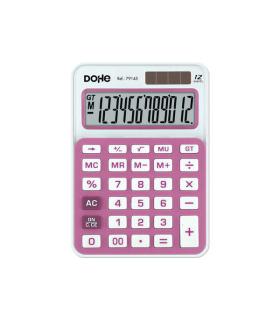 Dohe Calculadora Electronica de 12 Digitos - Funciones de Raiz Cuadrada y Mark Up - 4 Teclas de Memoria - Alimentacion Solar..