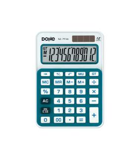 Dohe Calculadora Electronica de 12 Digitos - Alimentacion Solar y a Pilas - 4 Teclas de Memoria - Apagado Automatico - Teclas..