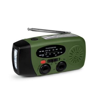 Thomson RT260 Radio - Linterna de Emergencia - Funcion Powerbank - Color Verde