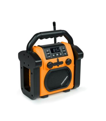 Thomson WKR60BT Radio y Altavoz 30W - Resistente a Salpicaduras y Polvo - Color Naranja