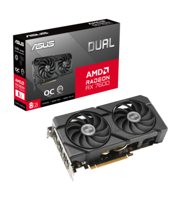 ASUS Dual -RX7600-O8G-EVO AMD Radeon RX 7600 8 GB GDDR6