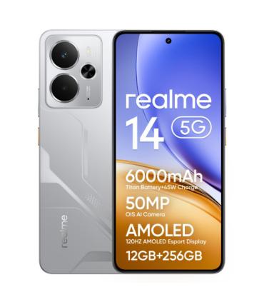 realme 14 16,9 cm (6.67") Android 15 5G 12 GB 256 GB 6000 mAh Plata