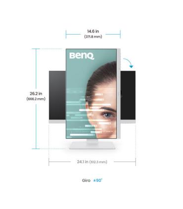 MONITOR BENQ GW2786TC 27” IPS 1080P, FHD, USB-C (65W),  100HZ, EYE-CARE, ERGONÓMICO, HUB USB,  99% SRGB, HDMI, DP, TÜV, BLANCO