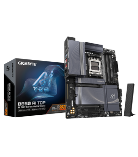 PLACA GIGABYTE B850 AI TOP,AMD,AM5,B850,4DDR5,256GB,1HDMI+USB-C,4SATA3+3M.2,2X10GBELAN+WIFI7+BT5.4,7USB3.2,ATX