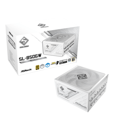Asrock SL-850GW Steel Legend unidad de fuente de alimentación 850 W 20+4 pin ATX ATX Blanco