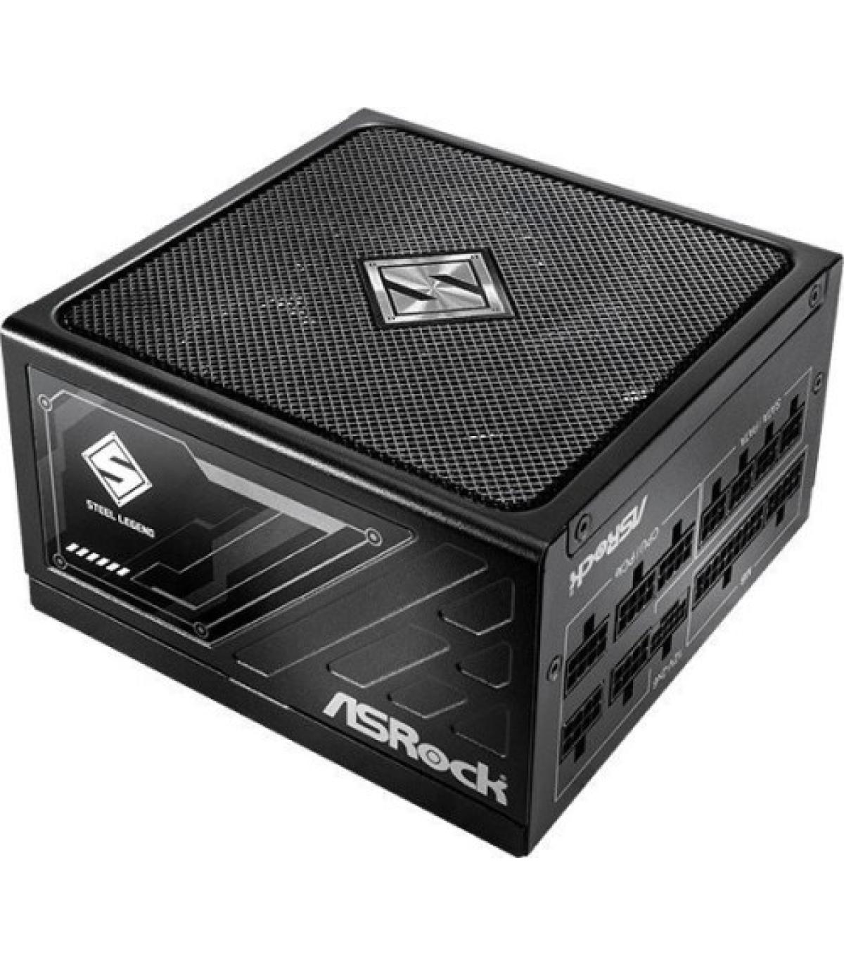 FUENTE ALIMENTACION ASROCK SL-750G,PSU,750W,80 PLUS GOLD,135MM,MODULAR,PCI-E 5.1 (12+4pin)x1,PCI-E (6+2 pin)x3,SATA (5 pin)x9