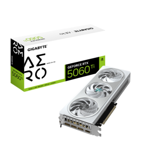 GIGABYTE GeForce RTX 5060 Ti AERO OC 8G Tarjeta Gráfica – 8 GB GDDR7, 128 bits, PCI-E 5.0, 2647 MHz Frecuencia del núcleo, 3 x..