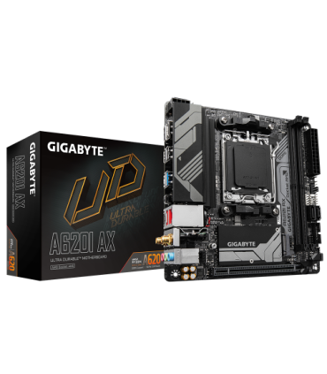 GIGABYTE A620I AX placa base AMD A620 Zócalo AM5 mini ITX