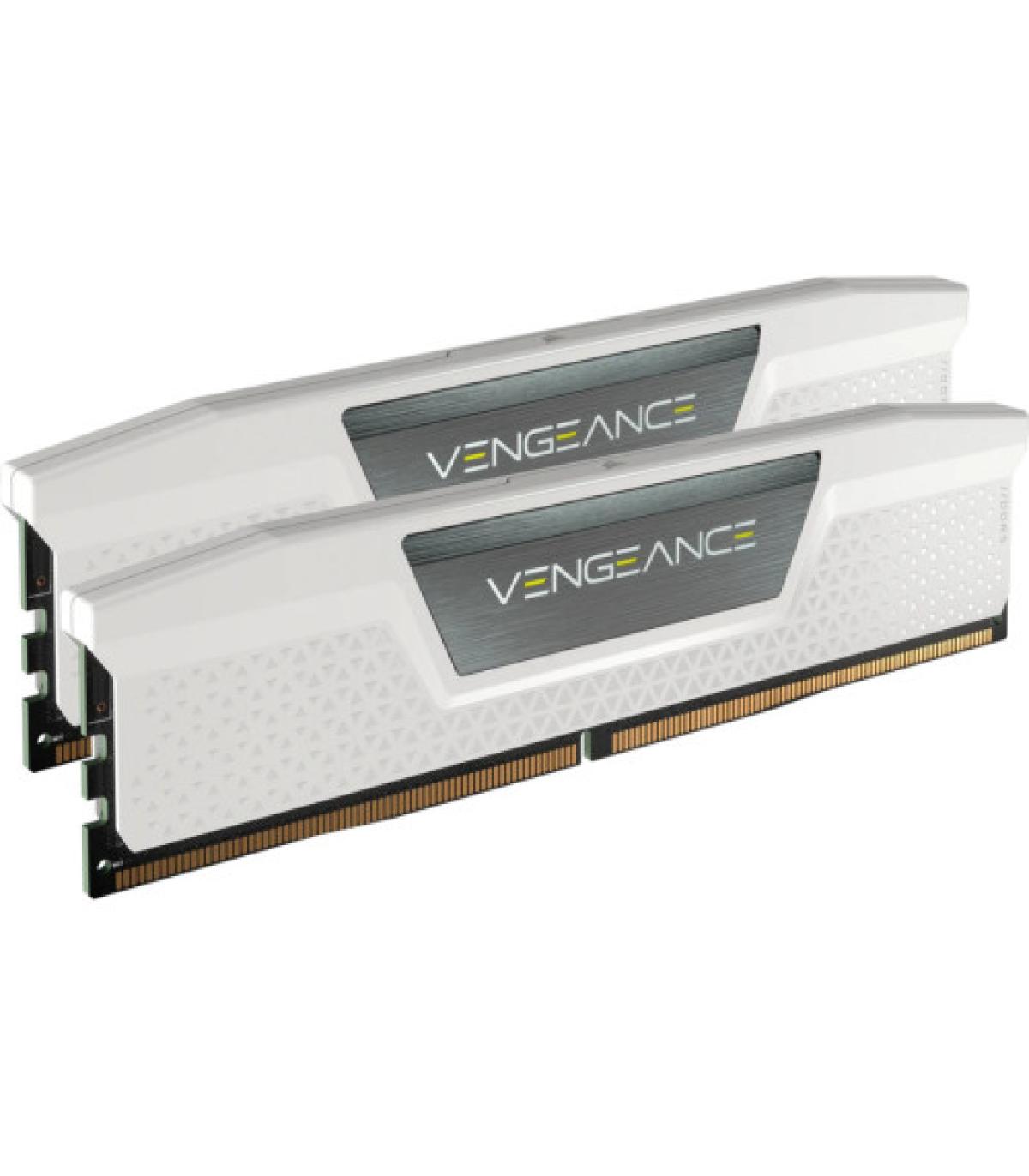 MEMORIA CORSAIR DDR5 32GB 2X16GB PC6400 VENGEANCE BLANCA CMK32GX5M2B6400Z36W
