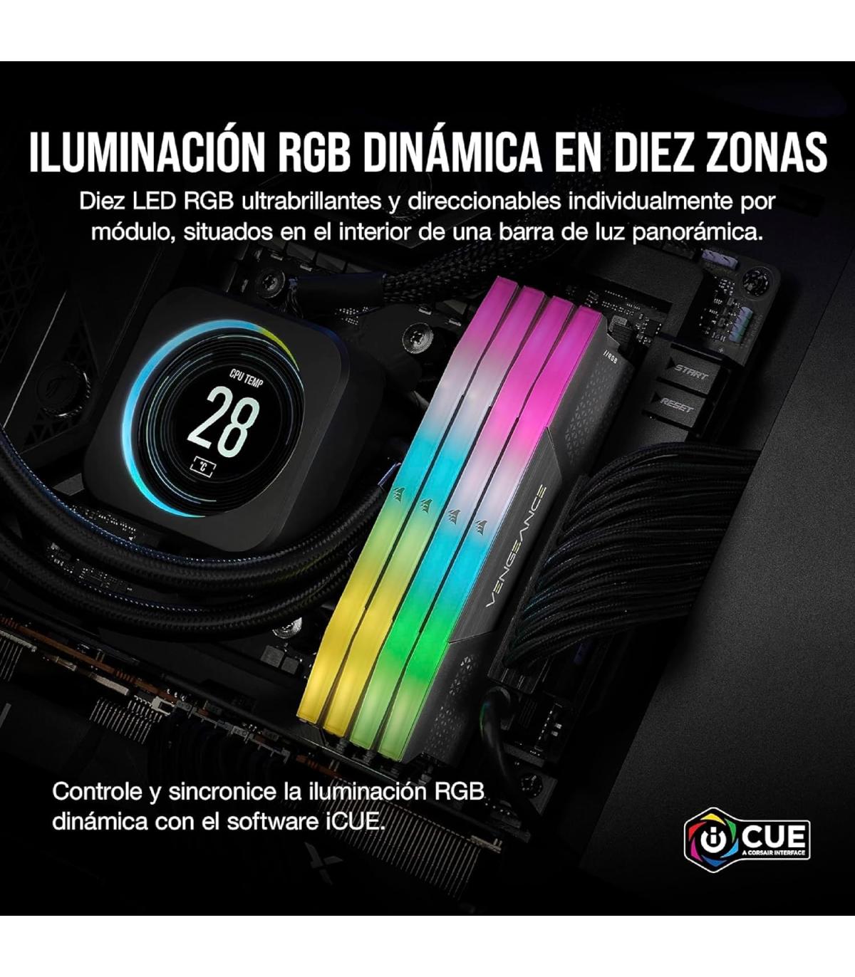 MEMORIA CORSAIR DDR5 32GB 2X16GB PC6400 WARZONE CMH32GX5M2B6400Z32-WZ