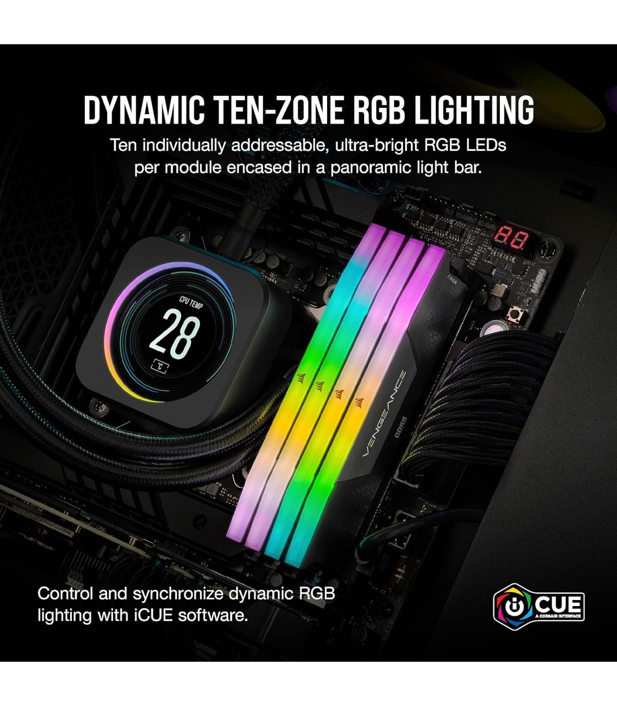 MEMORIA CORSAIR DDR5 32GB 2X16GB PC6400 WARZONE CMH32GX5M2B6000Z30-WZ