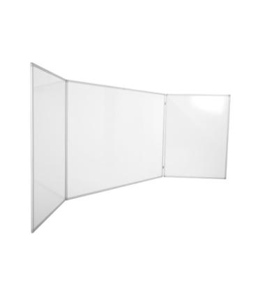 PIZARRA TRIPTICA VITRIFICADA BLANCA 240X90 (120X90 CERRADA) ROCADA 6728