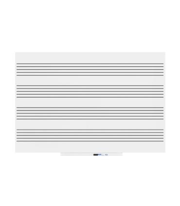 PIZARRA SKINMUSIC 100X150CM LACADA BLANCO PENTAGRAMA HORIZONTAL ROCADA 6421RMH
