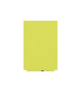 PIZARRA SIN MARCO SKINWHITEBOARD COLOR AMARILLO AZUFRE ESCALA DE AMARILLOS. MEDIDA 100X150CM MAGNÉTICA MODULAR ROCADA 6421R-1016