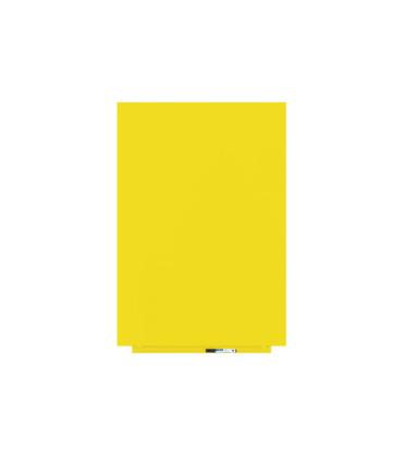 PIZARRA SIN MARCO SKINWHITEBOARD COLOR AMARILLO TRÁFICO ESCALA DE AMARILLOS. MEDIDA 75X115CM MAGNÉTICA MODULAR ROCADA 6420R-1023