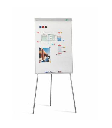 CABALLETE DE CONVENCIÓN MAGNÉTICA SUPERFICIE BLANCA METÁLICA FAIBO 9