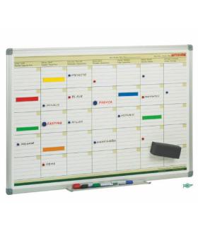 PLANING MENSUAL MAGNETICO CON MARCO DE ALUMINIO 60X90 CM. FAIBO PLM