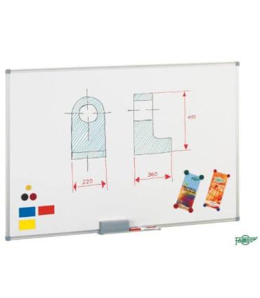 PIZARRA MAGNETICA BLANCA DE ACERO LACADO 45X60 CM. MARCO ALUMINIO FAIBO 840-1