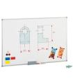 PIZARRA MAGNETICA BLANCA DE ACERO LACADO 45X60 CM. MARCO ALUMINIO FAIBO 840-1