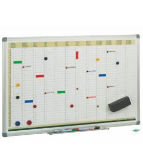 PLANING ANUAL MAGNETICO CON MARCO DE ALUMINIO 60X90 CM. FAIBO PLA