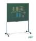 JUEGO SOPORTE METALICO CON RUEDAS PARA PIZARRAS FAIBO 190X60 CM. FAIBO 18RT