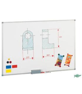 PIZARRA MAGNETICA BLANCA DE ACERO LACADO 60X90 CM. MARCO ALUMINIO FAIBO 840-10