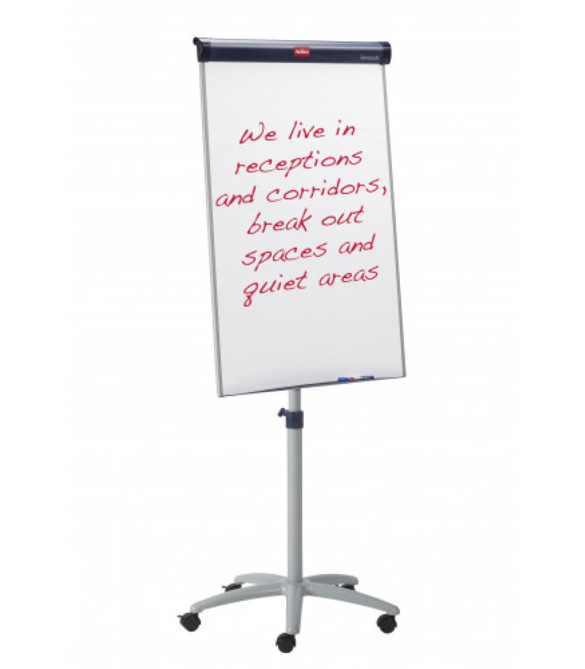 PIZARRA DE CABALLETE MAGNETICO BARRACUDA MOVIL ALTURA 175-200 CM. NOBO 1902386