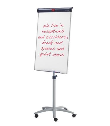 PIZARRA DE CABALLETE MAGNETICO BARRACUDA MOVIL ALTURA 175-200 CM. NOBO 1902386