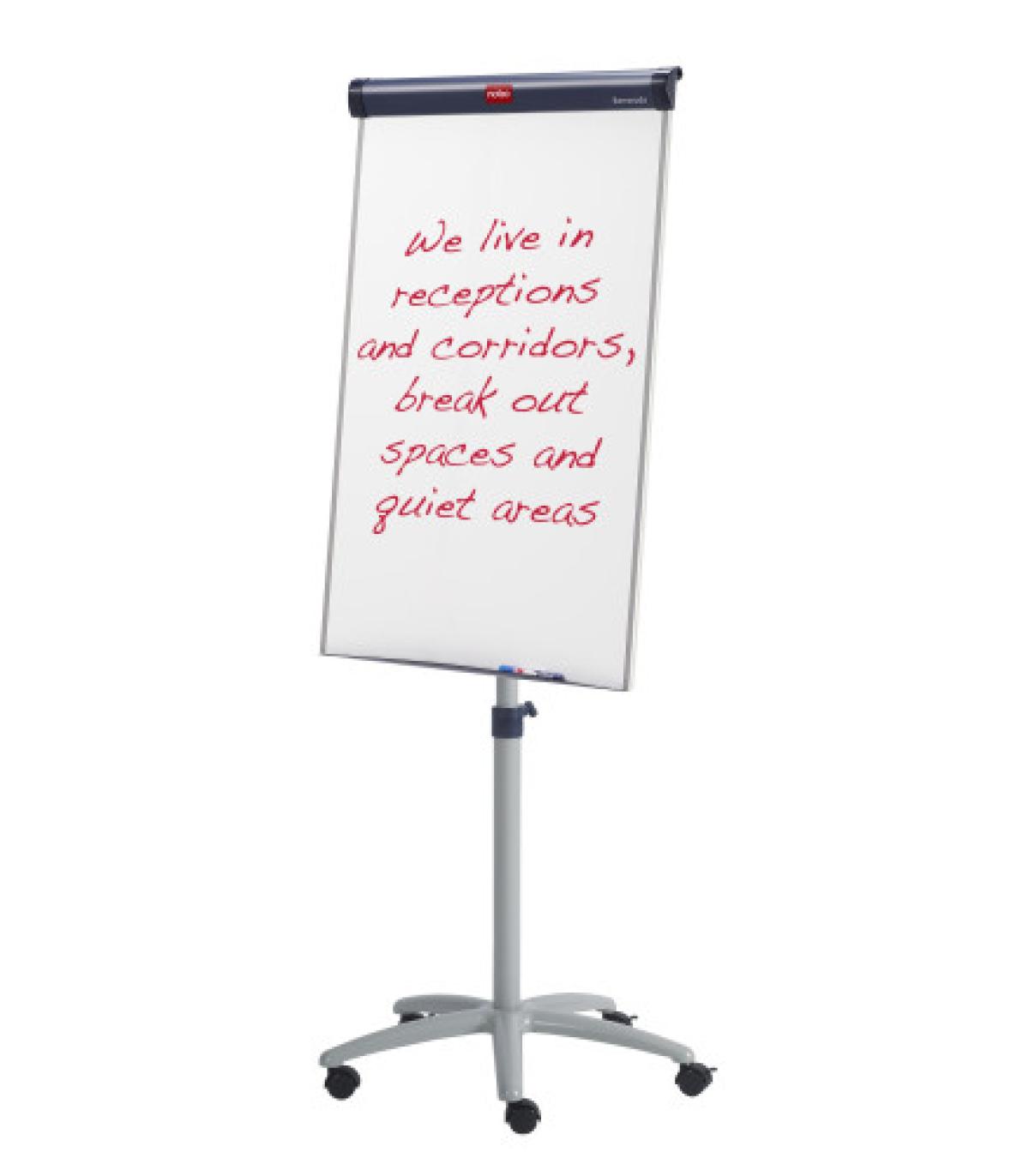 PIZARRA DE CABALLETE MAGNETICO BARRACUDA MOVIL ALTURA 175-200 CM. NOBO 1902386