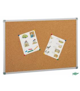 TABLERO ANUNCIOS CORCHO CON MARCO DE ALUMINIO 100X200 CM FAIBO 601-5