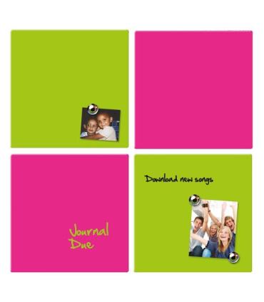 PIZARRA MAGNETICA 360X360MM FACSIA NOBO 1903803