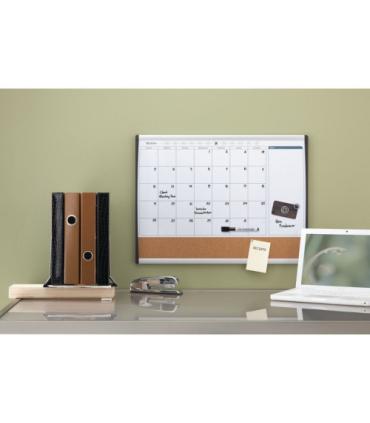 ORGANIZADOR MENSUAL MAGNETICO+TABLERO CORCHO HORIZONTAL 585x430MM NOBO 1903813