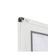 PIZARRA LACADA BLANCA MAGNÉTICA MARCO DE ALUMINIO 200X120CM ROCADA 6411