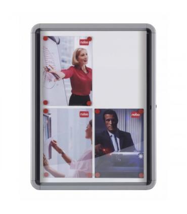 VITRINA NOBO DE INTERIOR FONDO METAL 6 X A4 HOJAS NOBO 1902558