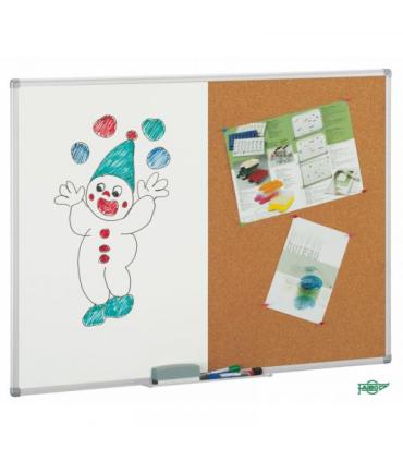 PIZARRA CORCHO / BLANCA DE DOBLE USO 90X120 CM FAIBO 603-3T