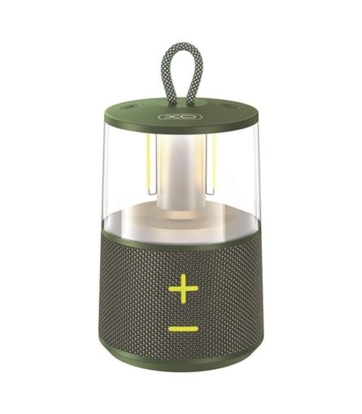 XO F59 Altavoz Bluetooth 5W con Lampara Camping - Color Verde