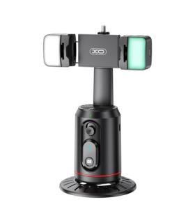 XO SS16LED Soporte Sobremesa para Smartphone - Seguimiento y Reconocimiento Facial - Motorizado 360º - Iluminacion LED - Control