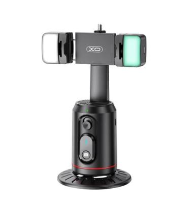 XO SS16LED Soporte Sobremesa para Smartphone - Seguimiento y Reconocimiento Facial - Motorizado 360º - Iluminacion LED - Control