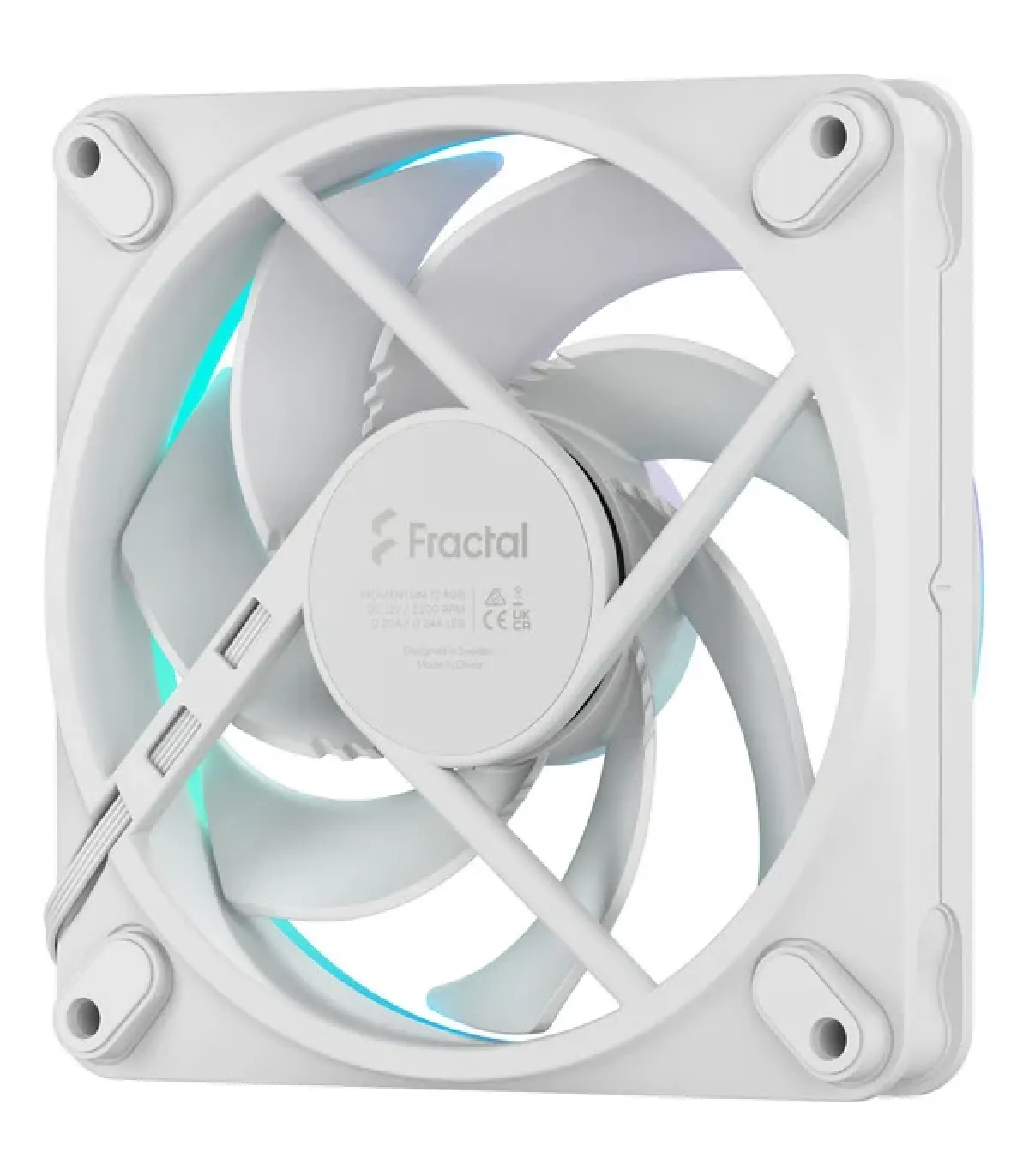 FRACTAL VENTILADOR CAJA MOMENTUM 12 RGB WHITE FD-F-MR1-1202